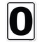 Signmission Sign with Letter O Heavy-Gauge Aluminum Rust Proof Parking Sign A-1824-22936 - alternate 1